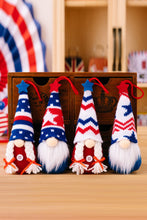 Load image into Gallery viewer, 4pc Set - Patriotic Knit Hanging Gnomes Ti Amo I love you
