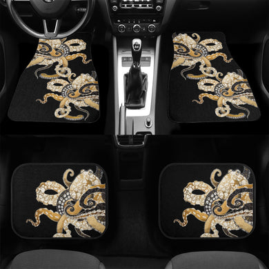 4pc Set - Ti Amo I love you - Exclusive Brand - Black - Octopus - Car Floor Mats Ti Amo I love you