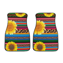 Load image into Gallery viewer, 4pc Set - Ti Amo I love you - Exclusive Brand - Leopard &amp; Sunflowers - Car Floor Mats Ti Amo I love you
