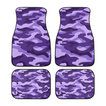 Load image into Gallery viewer, 4pc Set - Ti Amo I love you - Exclusive Brand - Minsk, Grape 2, Mauve 2, Fushia Blue &amp; Jacarta Camouflage - Car Floor Mats Ti Amo I love you
