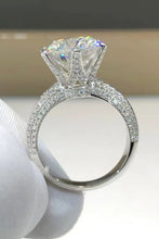 Load image into Gallery viewer, 5 Carat  Moissanite 6-Prong Ring Ti Amo I love you
