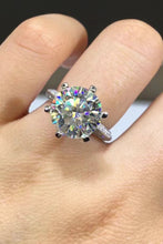 Load image into Gallery viewer, 5 Carat  Moissanite 6-Prong Ring Ti Amo I love you
