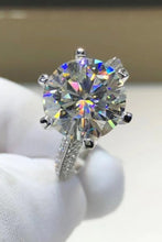 Load image into Gallery viewer, 5 Carat  Moissanite 6-Prong Ring Ti Amo I love you
