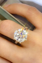 Load image into Gallery viewer, 5 Carat Moissanite 6-Prong Ring Ti Amo I love you
