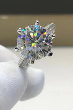 Load image into Gallery viewer, 5 Carat  Moissanite 6-Prong Ring Ti Amo I love you
