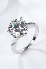 Load image into Gallery viewer, 5 Carat Moissanite - 925 Sterling Silver - Platinum Plated - Solitaire Ring Ti Amo I love you
