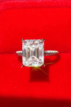 Load image into Gallery viewer, 5 Carat Moissanite Platinum-Plated Ring - Sizes 6-9 Ti Amo I love you
