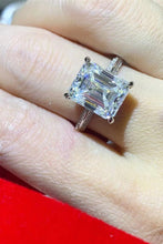 Load image into Gallery viewer, 5 Carat Moissanite Platinum-Plated Ring - Sizes 6-9 Ti Amo I love you
