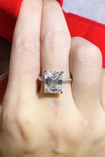 Load image into Gallery viewer, 5 Carat Moissanite Platinum-Plated Ring - Sizes 6-9 Ti Amo I love you
