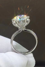 Load image into Gallery viewer, 5 Carat  Moissanite Side Stone Ring - Only Size 8 Left Ti Amo I love you
