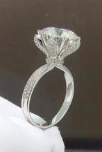 Load image into Gallery viewer, 5 Carat  Moissanite Side Stone Ring - Only Size 8 Left Ti Amo I love you
