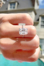 Load image into Gallery viewer, 5 Carat Moissanite Side Stone Ring - Sizes 5-9 Ti Amo I love you
