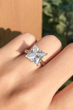 Load image into Gallery viewer, 5 Carat Moissanite Solitaire Ring Ti Amo I love you
