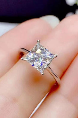 5 Carat Moissanite Solitaire Ring Ti Amo I love you