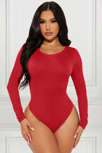 Load image into Gallery viewer, 5 Colors - Basic Bae Full Size Round Neck Long Sleeve Bodysuit Ti Amo I love you
