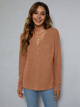 Load image into Gallery viewer, 5 Colors - Dropped Shoulder High-Low Waffle-Knit Top Ti Amo I love you
