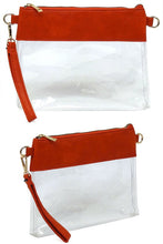 Load image into Gallery viewer, 5.Colors - Fashion See Thru Transparent Clutch Crossbody Bag Ti Amo I love you
