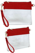 Load image into Gallery viewer, 5.Colors - Fashion See Thru Transparent Clutch Crossbody Bag Ti Amo I love you
