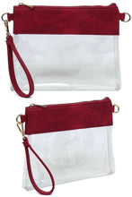 Load image into Gallery viewer, 5.Colors - Fashion See Thru Transparent Clutch Crossbody Bag Ti Amo I love you
