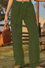 Load image into Gallery viewer, 5 Colors - Loose Fit Drawstring Jeans with Pocket Ti Amo I love you
