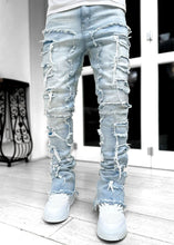 Load image into Gallery viewer, 5 Colors - Mens Patched Tight Slim Fit Stacked Jeans - Waist 30-38 Ti Amo I love you
