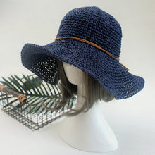 Load image into Gallery viewer, 5 Colors Raffia Bowknit Summer Straw Hat Ti Amo I love you
