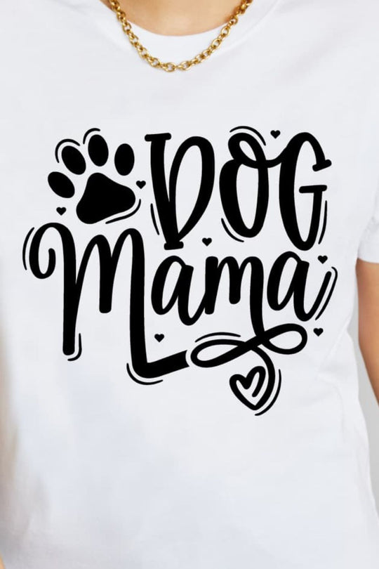 5 Colors -Simply Love DOG MAMA Graphic Cotton T-Shirt Ti Amo I love you