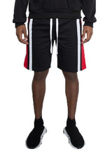 Load image into Gallery viewer, 5 Colors - Weiv Mens Color Block Stripe Sweat Shorts - Sizes S-3XL Ti Amo I love you
