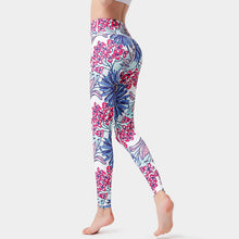 Load image into Gallery viewer, 5 Patterns - Womens - Floral Pattern - Yoga Pants Ti Amo I love you
