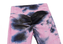 Load image into Gallery viewer, 5 Patterns - Womens - Yoga Jacquard Tie-Dye Yoga Clothes Bubble Yoga Pants Ti Amo I love you
