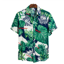 Load image into Gallery viewer, 5 Styles - Mens -Short-Sleeve Hawaiian-Tops - Sizes S-2XL Ti Amo I love you
