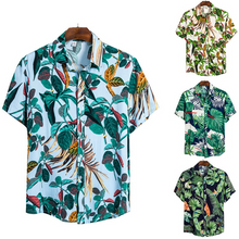 Load image into Gallery viewer, 5 Styles - Mens -Short-Sleeve Hawaiian-Tops - Sizes S-2XL Ti Amo I love you
