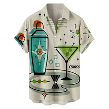 Load image into Gallery viewer, 5 Styles - Mens Summer Hawaiian Casual Oversized Shirts - Sizes S-4XL Ti Amo I love you
