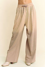 Load image into Gallery viewer, Davi &amp; Dani Rhinestone Drawstring Wide Leg Pants
