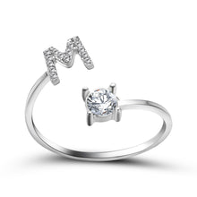 Load image into Gallery viewer, Womens New Design Adjustable 26 Initial Letter Ring Fashion Simple Elegant Jewelry
