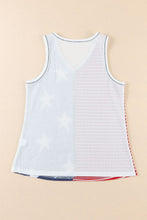 Load image into Gallery viewer, Star and Stripe V-Neck Tank
