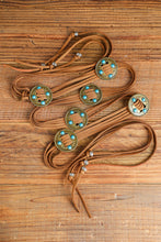 Load image into Gallery viewer, Chestnut Western Turquoise Decor Layered String Tassel Belt
