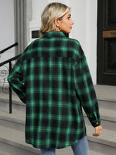 Load image into Gallery viewer, Plaid Collared Neck Long Sleeve Shirt
