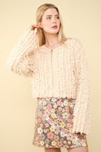 Load image into Gallery viewer, VERY J Shaggy Yarn Knit Zip Up Jacket
