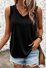 Load image into Gallery viewer, V-Neck Wide Strap Tank
