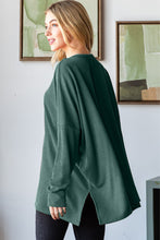 Load image into Gallery viewer, Heimish Sequin Nutcracker Long Sleeve Ribbed Top
