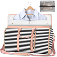Load image into Gallery viewer, Womens Large Capacity Travel Duffle Bag  Folding Suit Bag Waterproof Clothes Handbag Totes
