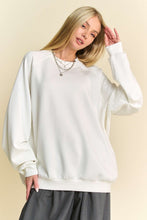 Load image into Gallery viewer, Davi &amp; Dani Round Neck Raglan Sleeve Sweatshirt
