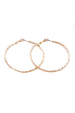 Load image into Gallery viewer, Large Delicate Textured Hoop Earrings
