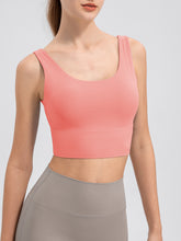 Load image into Gallery viewer, Scoop Neck Wide Strap Active Tank
