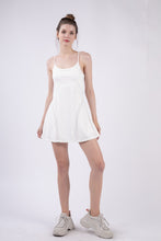 Load image into Gallery viewer, VERY J Mesh Detail Tennis Mini Active Dress with Shorts Inside
