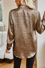 Load image into Gallery viewer, Pocketed Collared Neck Long Sleeve Shirt
