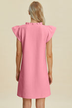 Load image into Gallery viewer, Double Take Full Size Ruffled V-Neck Cap Sleeve Dress
