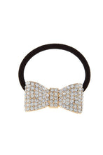 Load image into Gallery viewer, Rhinestone Bow Hair Tie
