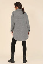 Load image into Gallery viewer, Houndtooth Long Shacket

